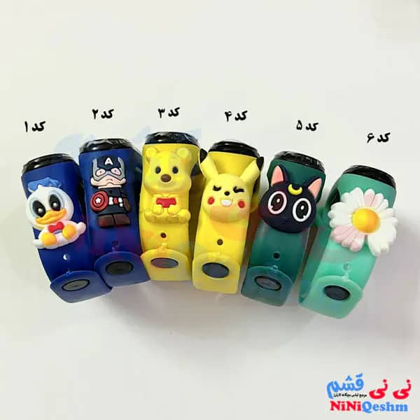 ساعت بچه گانه دیجیتالی طرح عروسکی رنگی