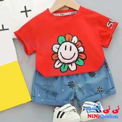 ست تیشرت شلوارک اسپرت کد 1013