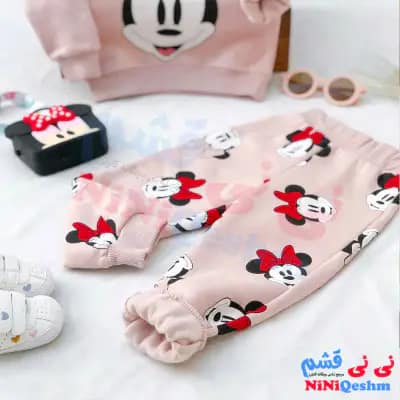 ست بلوز و شلوار دخترانه بچه گانه مدل مینی موس برند H&M