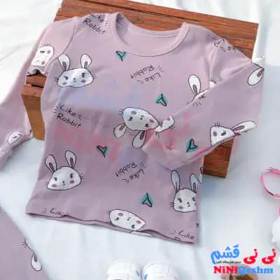 بلوز شلوار راحتی تو خونه ای آستین بلند بچه گانه