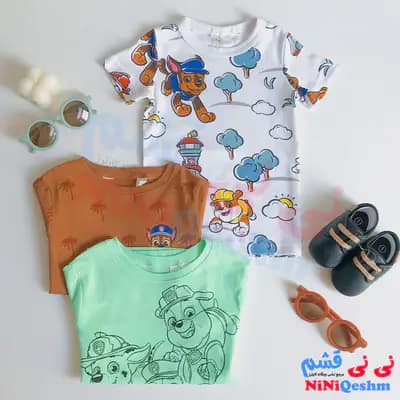 تیشرت بچه گانه استین کوتاه کد 21197