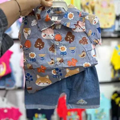 ست پیراهن شورت بچه گانه وارداتی کد 21635