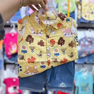 ست پیراهن شورت بچه گانه وارداتی کد 21635