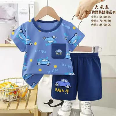 تیشرت شورت پسرانه کد 21822