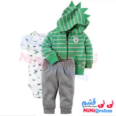سه تکه سویشرتی پسرانه کارترز کد 6140