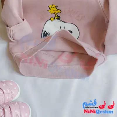 بلوز بچه گانه تو کرک رنگ کالباسی طرح اسنوپی