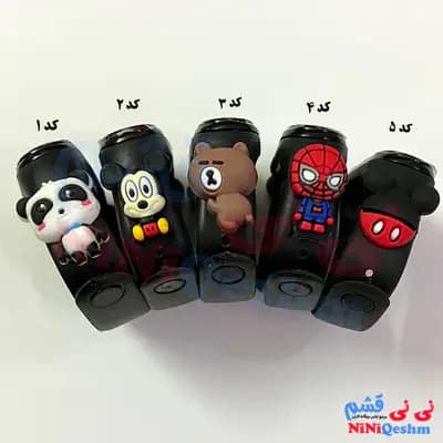 ساعت بچه گانه دیجیتالی طرح عروسکی رنگ مشکی