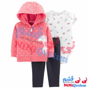 سه تکه سوییشرتی دخترانه کارترز مدل 6219